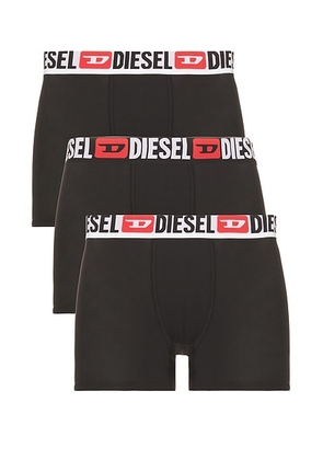 Diesel Damien Three Pack Underwear in Black - Black. Size M (also in S, XL/1X, XXL/2X).