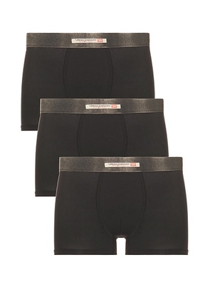 Diesel Damien Denim Three Pack Underwear in Black - Black. Size XL/1X (also in S).
