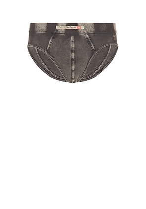 Diesel Denim Effect Briefs in Off & Black - Grey. Size M (also in L, XXL/2X).