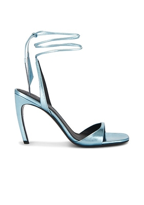THE ATTICO Ora 95mm Sandal in Sky Blue - Blue. Size 36.5 (also in 37.5, 38, 39, 39.5, 41).