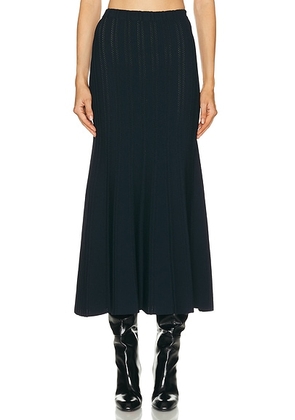 Adam Lippes Lyra Skirt in Navy - Navy. Size M (also in L, S, XS).