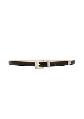 DEHANCHE The Lottie Belt in Black & Mixed Metal - Black. Size M (also in L, S, XS).
