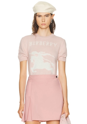 Burberry Skylar T-Shirt in Bouquet - Pink. Size M (also in S, L).