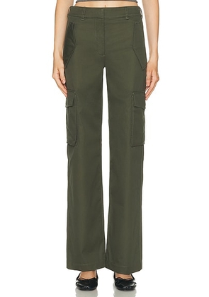 Burberry Freja Cargo Pant in Marrow - Dark Green. Size 0 (also in 4, 6, 8).