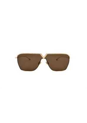 Valentino V - GOLDSHIELD Dark Brown Pilot Unisex Sunglasses VLS-137 B 134