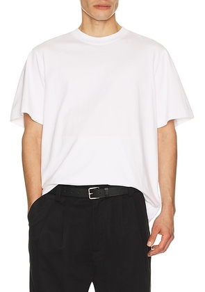 AGOLDE Asha Mock Neck Tee in White - White. Size L (also in M, S).