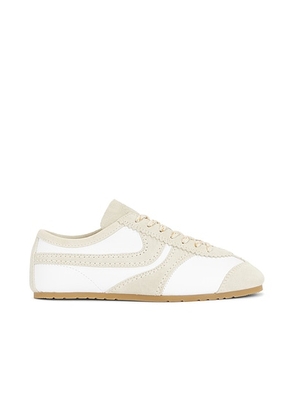 Dries Van Noten Suede Sneaker in White - White. Size 38 (also in 37, 39, 41).