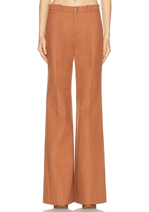Chloe Cotton Trousers in Nougat - Brown. Size 38 (also in 40).