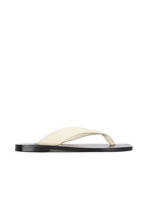 A.EMERY Kinto Sandal in Eggshell & Black - Cream. Size 36 (also in 38, 39).