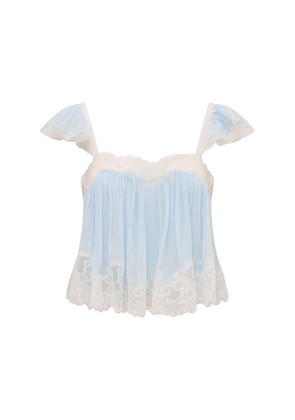 LoveShackFancy Lova Chiffon Silk Top - Moda Operandi