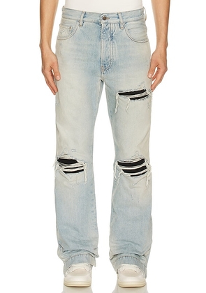 Amiri MX1 Straight Flare Jean in Mist Indigo - Blue. Size 32 (also in 31, 33, 34, 36, 38).