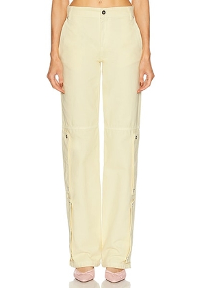 Blumarine Straight Leg Pant in Vanilla - Cream. Size 38 (also in 40, 42).