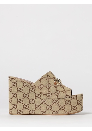 Heeled Sandal GUCCI Woman color Beige