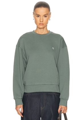 Carhartt WIP Casey Sweatshirt in Velvet Green & Silver - Sage. Size S (also in XS, M).