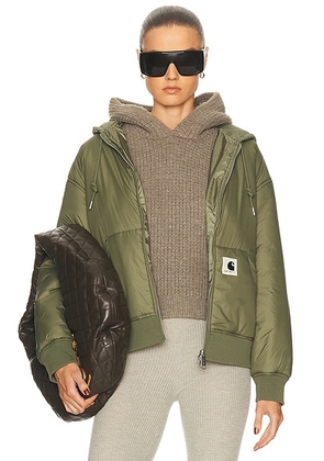 Carhartt WIP Hooded Gadd Jacket in Dollar Green - Olive. Size M (also in XS).