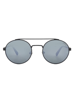 Guess Green Mirror Round Mens Sunglasses GU6940 02Q 53