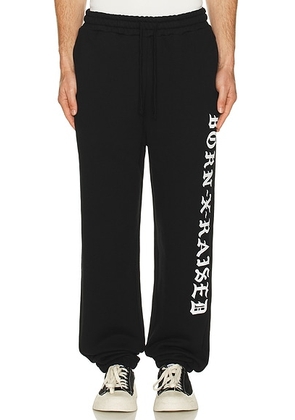 Born x Raised Standard Sweatpants in Black - Black. Size M (also in L, S).