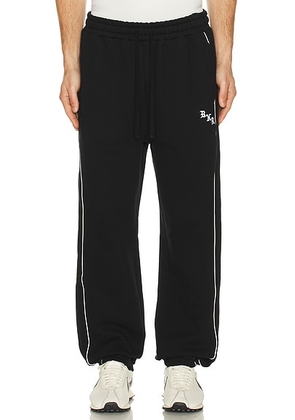 Born x Raised Piped Sweatpants in Black - Black. Size M (also in L).