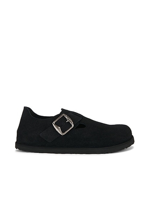 Birkenstock 1774 London Suede 1774 Clog in Black - Black. Size 42 (also in 41, 43, 44, 45).