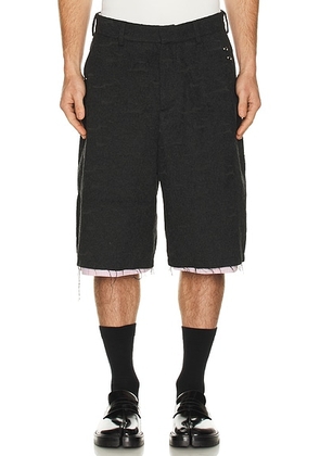 Charles Jeffrey LOVERBOY Wide Tailored Shorts in Grey - Grey. Size 34 (also in 30, 32, 36).