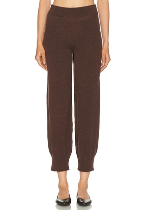 Amiya Heritage Travel Pant in Dark Brown - Chocolate. Size M (also in S, L).