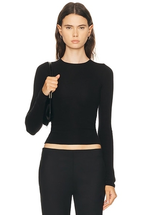 Amiya Cara Long Sleeve Shirt in Black - Black. Size S (also in L).