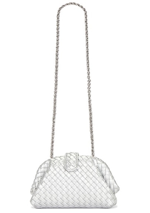 Bottega Veneta Small Lauren 1980 Bag in Silver - Metallic Silver. Size all.