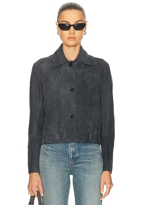 ARMA Emy Suede Jacket in Royal - Navy. Size 34 (also in 38).