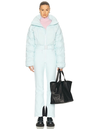 CORDOVA Hoodoo Ski Suit in Iceberg - Baby Blue. Size M (also in XS, S, L).