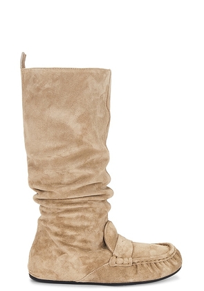 Acne Studios Bojan Slouch Boot in Beige - Beige. Size 37 (also in 36, 38, 40, 41).