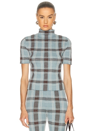 Acne Studios Kosa Top in Blue & Brown - Blue. Size XS (also in ).