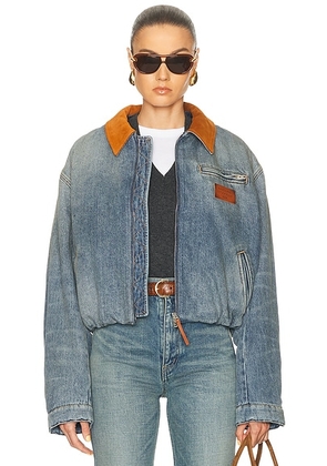 Acne Studios Okra Jacket in Mid Blue - Blue. Size 40 (also in 42).