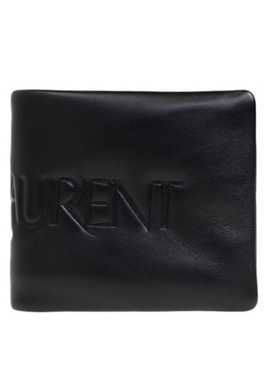 Saint Laurent Logo Embossed Leather Wallet