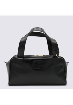 Miu Miu Black Leather Top Handle Bag