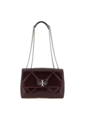 Tory Burch Kira Burgundy Leather Crossbody Bag