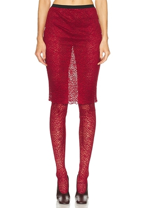 Beaufille Dorado Skirt Legging in Burgundy - Burgundy. Size M (also in XS, S, L).