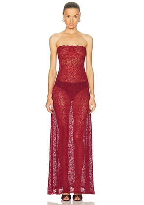 Beaufille Anise Dress in Burgundy - Burgundy. Size M (also in XS, S, L).