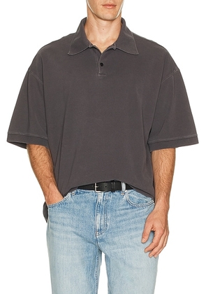 AGOLDE Curren Polo in Connection - Purple. Size L (also in M, S, XL/1X).