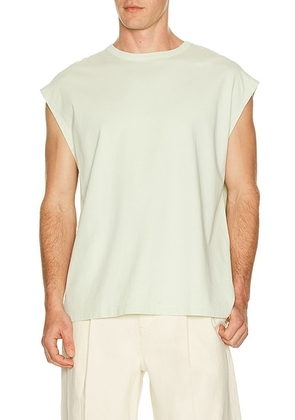 AGOLDE Leonard Sleeveless Tee in Mint - Mint. Size L (also in S, XL/1X).