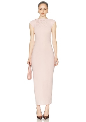 Atlein Halter Neck Dress in Blush - Pink. Size 34 (also in 36, 38, 40).