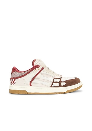 Amiri XL Skel Top Low in Tobacco - Brown. Size 41 (also in 42, 43, 44, 45).