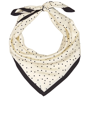 By Malene Birger Poulas Scarf in Black - Black,White. Size all.