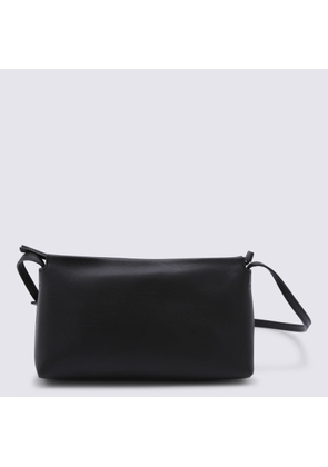 The Row Black Leather Rene Crossbody Bag