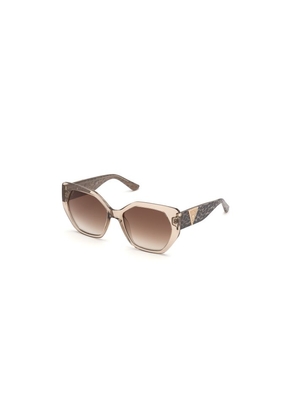 Guess Brown Mirror Cat Eye Ladies Sunglasses GU7741 57G 57