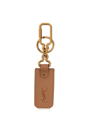 Saint Laurent Beige & Gold Keychain