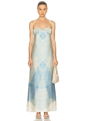Alexis Dianne Dress in Azure - Blue,Ivory. Size M (also in XS).