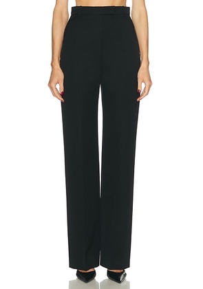 McQueen Skinny Straight Trouser in Black - Black. Size 40 (also in 38, 42).