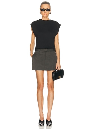 Acne Studios Herringbone Dress in Black - Black. Size 36 (also in 34, 38, 40, 42).