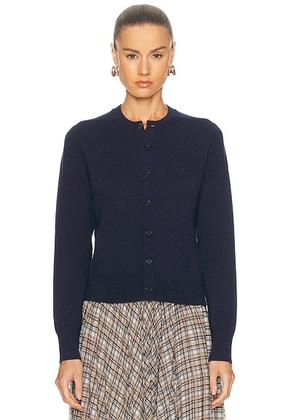 Acne Studios Kalas Yak Cardigan in Navy Melange - Navy. Size M (also in S, XS).