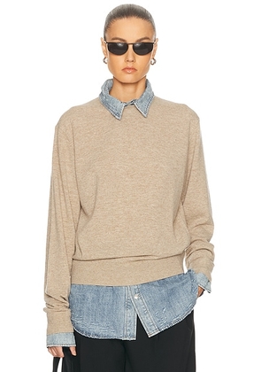 Acne Studios Krispona Sweater in Beige - Beige. Size XS (also in S).